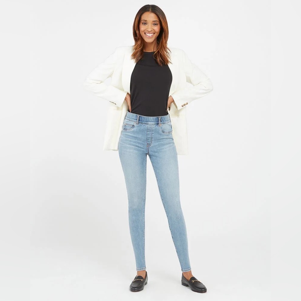 NEW Spanx women’s L Large skinny jean in light montage wash NWT READ